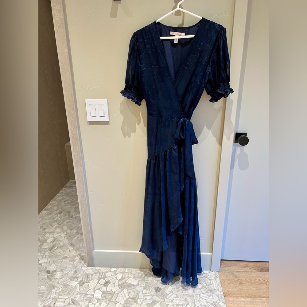 Hutch - Navy Wrap Asymmetrical, Dress, Size Large